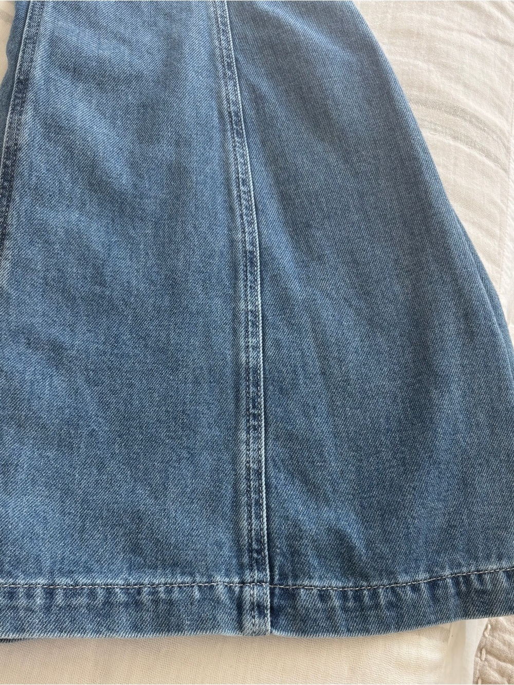 Marine Layer Blue Denim Button-Front Mini Dress - Picture 5 of 11